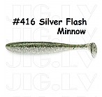 KEITECH Easy Shiner 2" #416 Silver Flash Minnow  (12 gab.) silikona mānekļi