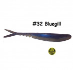 MAILE BAITS LUNKER DROP-SHOT SAWTAIL 5.5" 32-Bluegill (1 gab.) silikona mānekļi