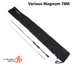 YAMAGA BLANKS Various Magnum 78M 2.36m, 7-28g, PE #0.6-#1.5, Fuji SiC-S Stainless Frame K guides, Fuji reel seat, carbon 92.2%, weight 109g спиннинг
