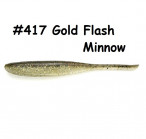 KEITECH Shad Impact 5" #417 Gold Flash Minnow (6 pcs) softbaits
