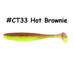 KEITECH Easy Shiner 4.5" #CT33 Hot Brownie (6 gab.) silikona mānekļi