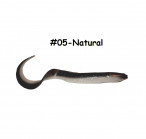 Silicone Eeel L 10cm body, 30cm with full tail, 21g, #05-Natural, 1pc, softbaits