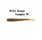 KEITECH Live Impact 2.5" #101 Green Pumpkin PP. (12 gab.) silikona mānekļi