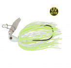 Z-MAN ChatterBait Micro 3.5g, ~6.3 cm, hook 3/0, Chartreuse/White, chatterbait