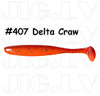 KEITECH Easy Shiner 4" #407 Delta Craw (7 шт.) силиконовые приманки
