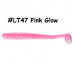 KEITECH Swing Impact 4" #LT47 Pink Glow (8 pcs) softbaits