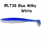 KEITECH Easy Shiner 2" #LT38 Blue Milky White (12 pcs) softbaits