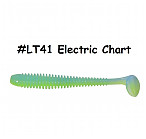 KEITECH Swing Impact 4" #LT41 Electric Chart  (8 pcs) softbaits