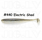 KEITECH Easy Shiner 2" #440 Electric Shad (12 gab.) silikona mānekļi