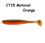 KEITECH Easy Shiner 3.5" #CT15 Motoroil Orange (7 шт.) силиконовые приманки