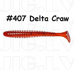 KEITECH Swing Impact 2.5" #407 Delta Craw (10 gab.) silikona mānekļi
