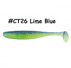 KEITECH Easy Shiner 4" #CT26 Lime Blue (7 pcs) silikona mānekļi