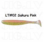 KEITECH Easy Shiner 4" #LT02 Sakura Pink (7 pcs) silikona mānekļi