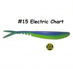 MAILE BAITS LUNKER DROP-SHOT SAWTAIL 4.4" 15-Electric Chart (1 pc) силиконовые приманки