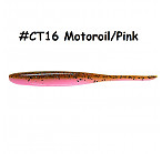 KEITECH Shad Impact 5" #CT16 Motoroil/Pink (6 pcs) softbaits