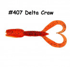 KEITECH Little Spider 3" #407 Delta Craw (8 gab.) silikona mānekļi