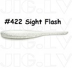 KEITECH Shad Impact 5" #422 Sight Flash (8 шт.) силиконовые приманки