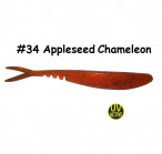 MAILE BAITS LUNKER DROP-SHOT SAWTAIL 5.5" 34-Appleseed Chameleon (1 gab.) silikona mānekļi